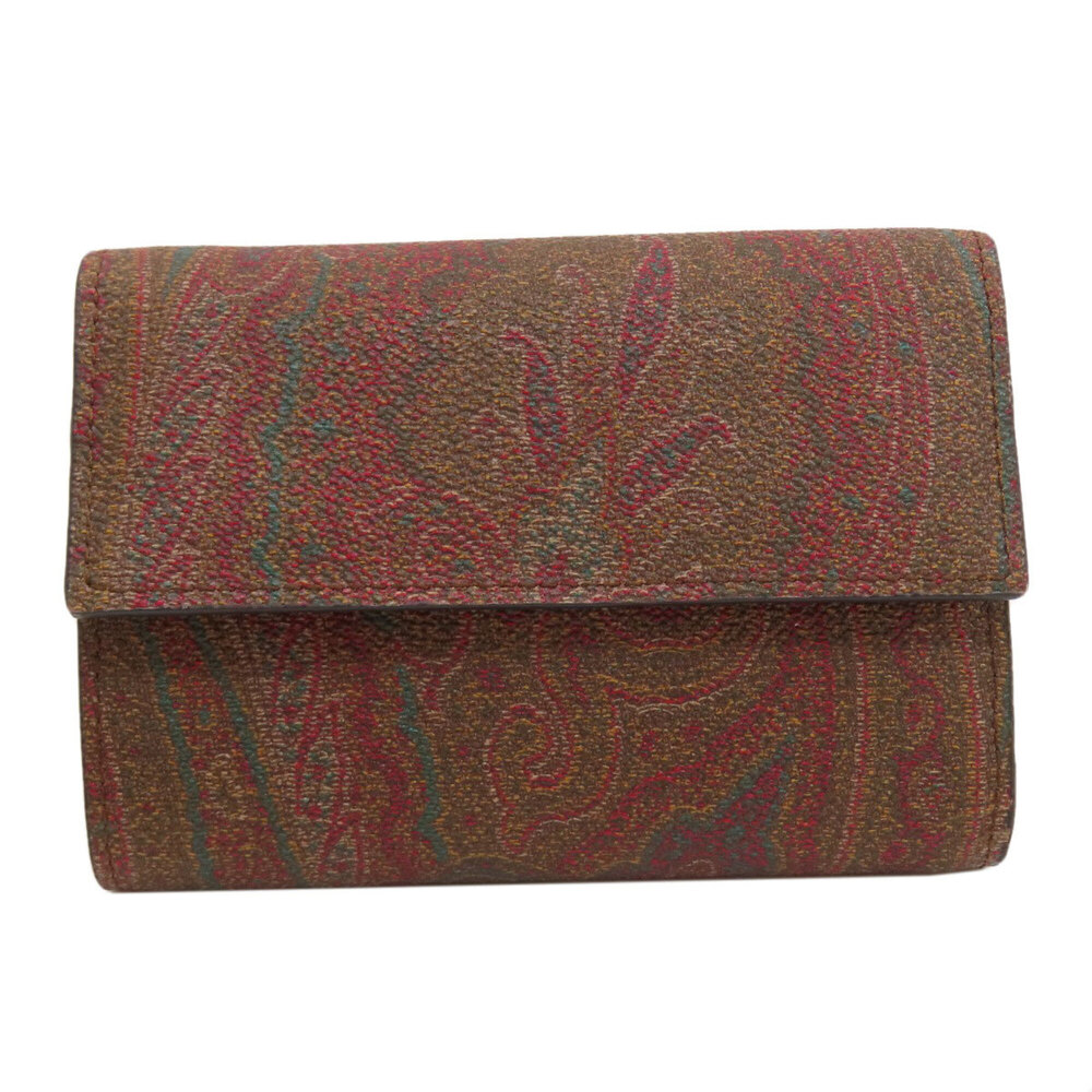 Etro Paisley Pattern Bi-fold Wallet, PVC, Women's